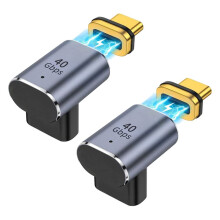 2 St USB C Magnetisk Adapter 40 Gbps, 24-Stifts USB-Adapter, PD100W ,8K@60Hz, Type-C Extender, för , ,