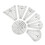 Quilting templates, ruler, multifunctional, standard plate, stencils, acrylic, patchwork ruler for sewing, quilting, 10 pieces 1