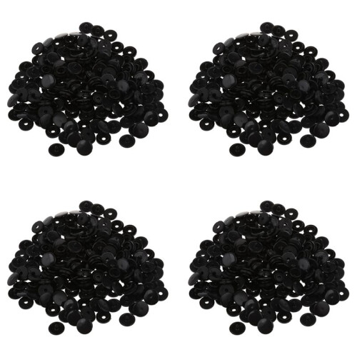200 Pcs T3 KAM SNAPS Press Studs Scrapbook Sewing Buttons Black