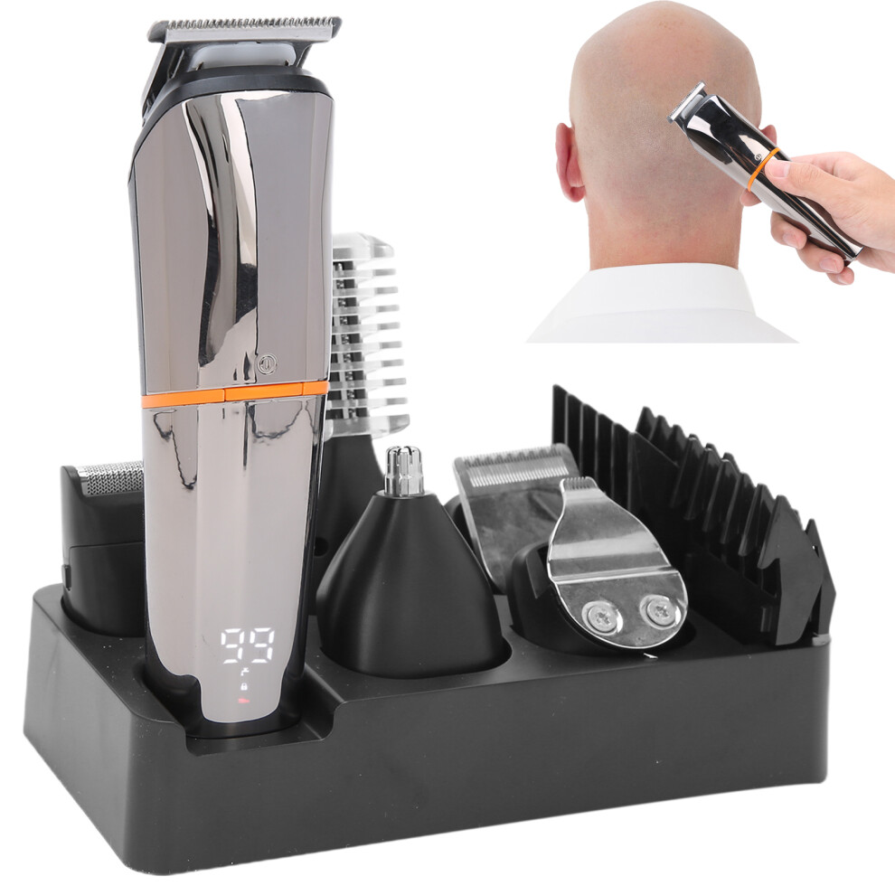 Multi-Functional Rechargeable Hair Clipper, 600mAh, LED Display