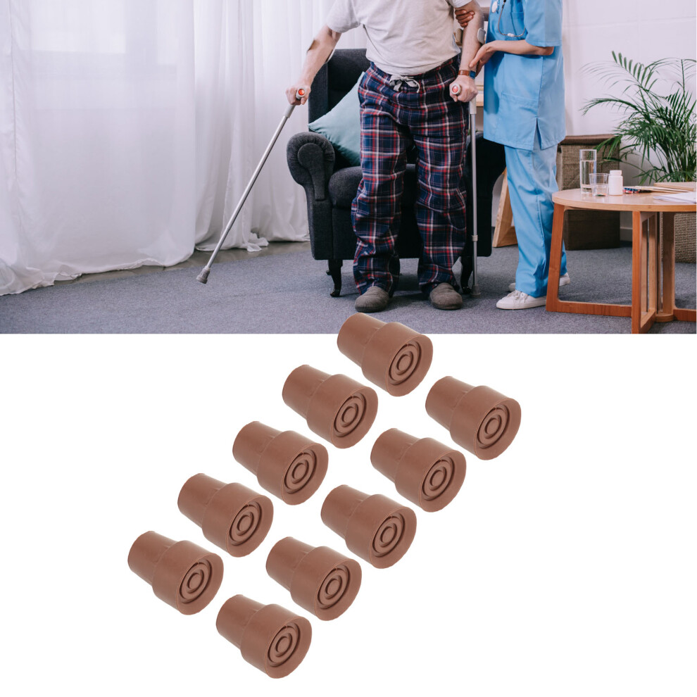 10Pcs Rubber Crutch Tips 19mm Slip-Proof Cane Foot Replacement Kit