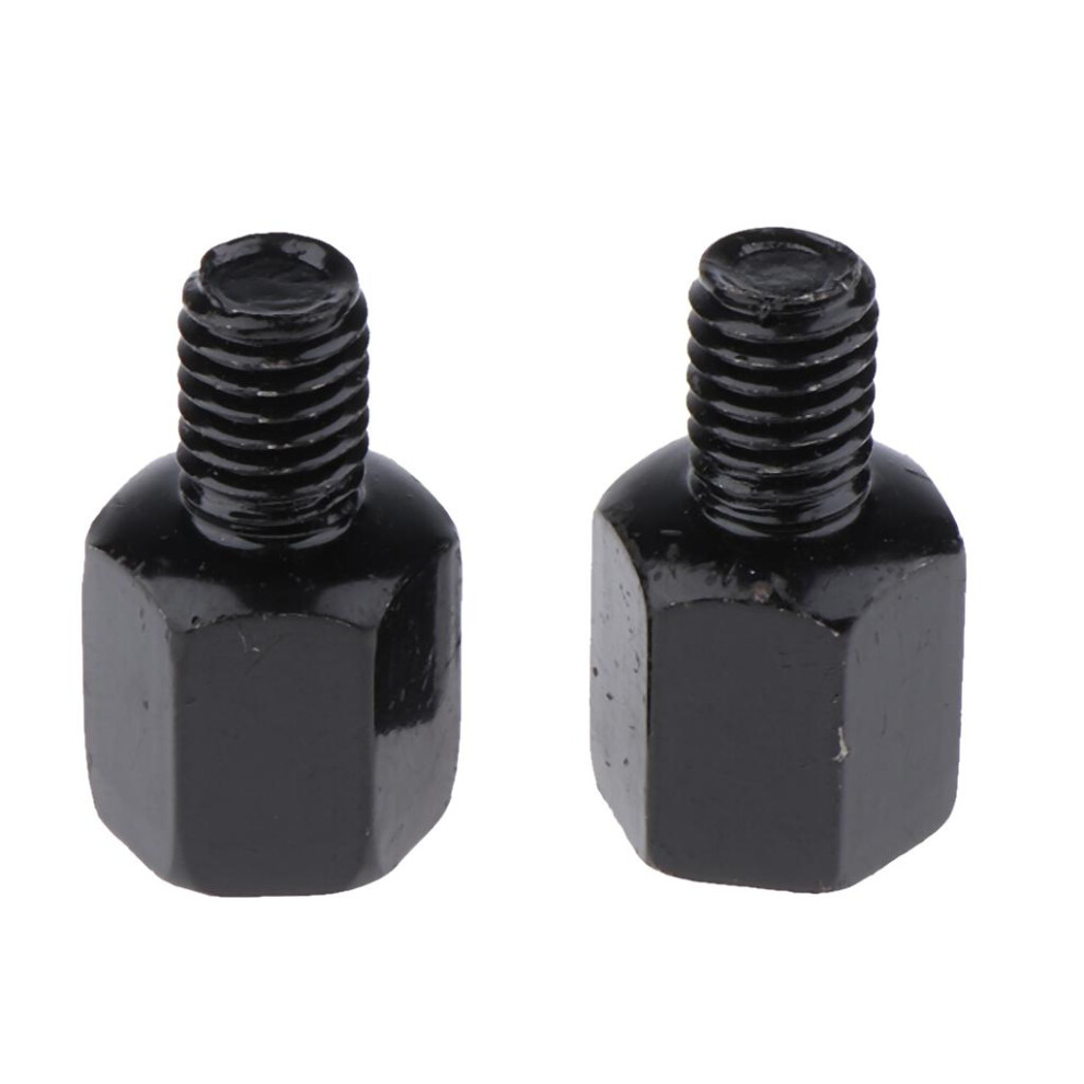 Scooter Motorcycle Rearview Side Mirror Rh 8Mm - Rh 8Mm Adapter Black 6901423109827