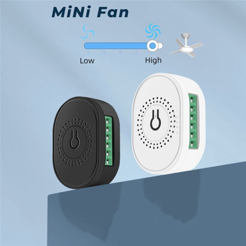 Tuya  WiFi Ventilator Plafondventilator Schakelmodule Dual-Mode Reset Voice  Controller voor Alexa  Home Wit 2