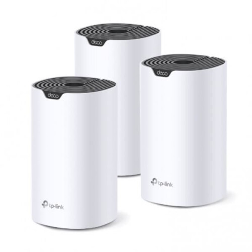 TP-LINK Système maillé - TP-Link - Deco S7 - Pack de 3 - Wi-Fi AC1900 - Couleur Blanc et Noir