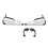 Motorcycle Hand Guards Brake Handguard Shell Protection Wind Shield Deflector Cover for KOVE 800X White 1