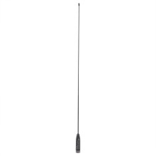 Dual-band UV-VHF/UHF walkietalkie-antenne met verbeterde signaalsterkte, geschikt als vervangings- of back-upantenne. Robuust en flexibel ontwerp,