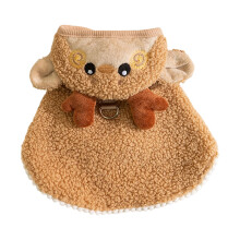 Christmas Cats Costume Hooded Cloak Elk Design Warm-M brown elk