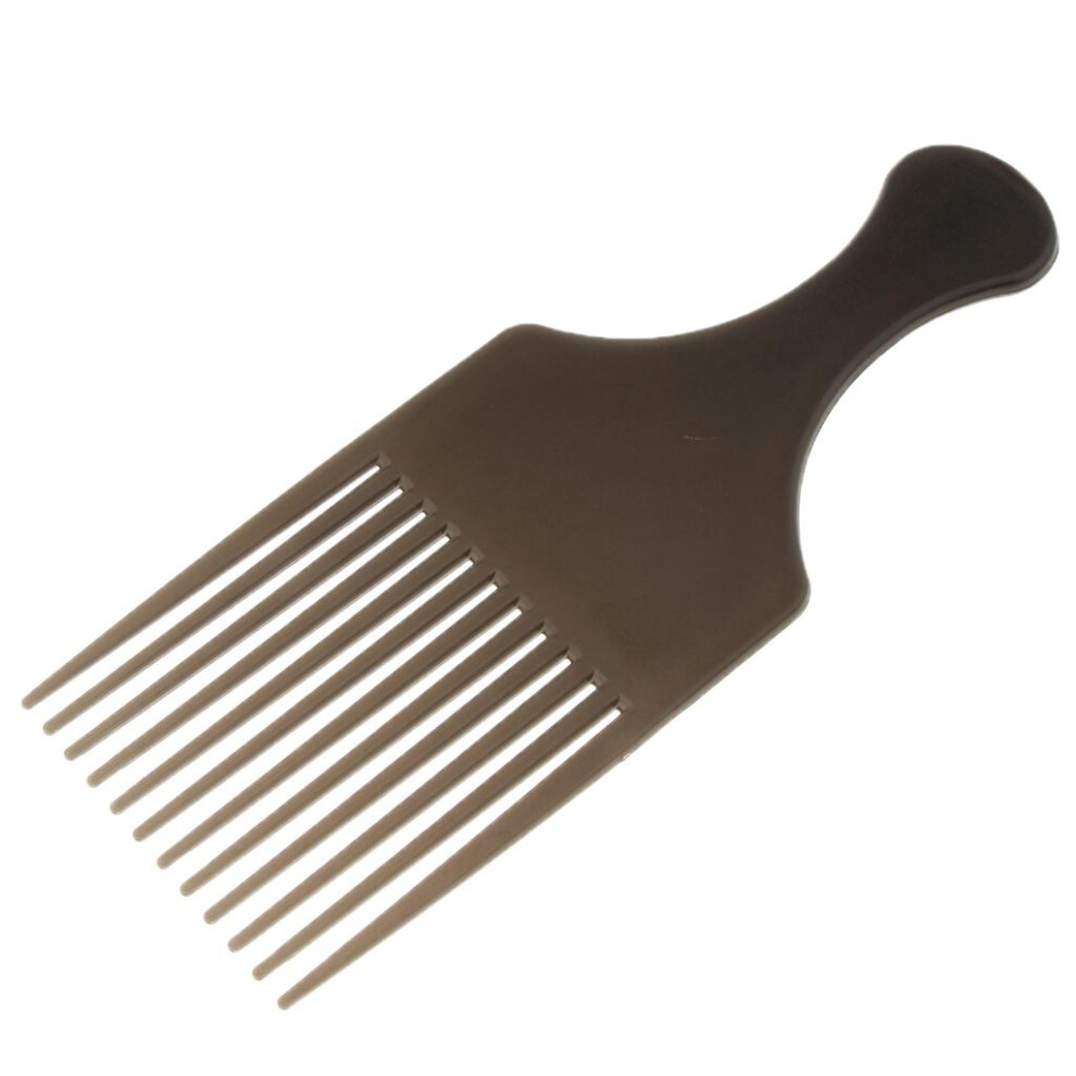 Unisex Handheld Afro Hair Pick Lift Comb Wide Tooth Curly Hairdressing Stylin