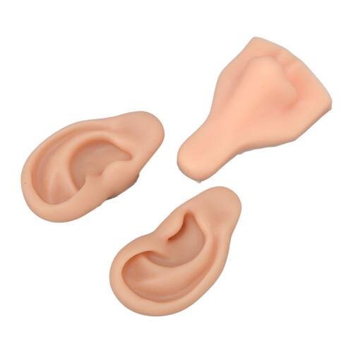 Silicone Piercing Practice Model Medium Skin 7.6x5.5x4cm