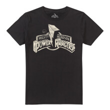 (L, Black) Power Rangers Mens Logo T-Shirt