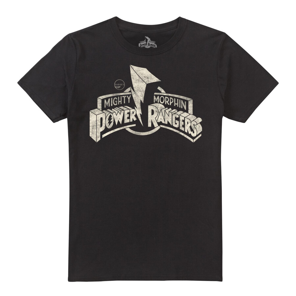 Power Rangers (L, ) Mens Logo T-Shirt Black