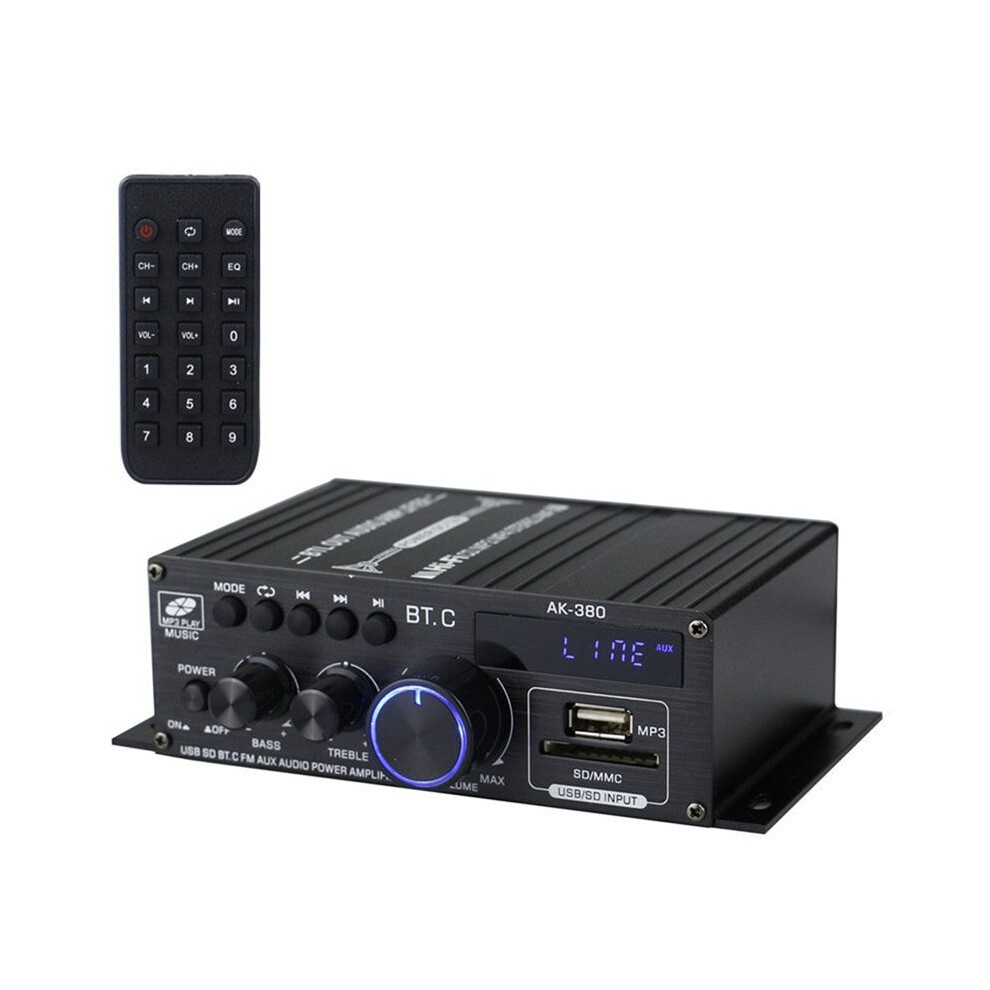 Ak380 800W 12V Power Amplifier Stereo Home Car Bass Audio Amp Music Player Car Speaker Class D Fm Usb/ 6031119675227