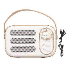 Draagbare draadloze retro Bluetooth-luidspreker, vintage decor met elegant ouderwets design voor kleine ruimtes, multifunctioneel geluidssysteem