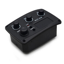 KLT-17A Akustikgitarren-EQ-VorverstäRker mit Digital Procedding Tuner 3-Band-EQ-Equalizer mit Tuner-Gitarren-Tonabnehmer