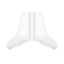 Badewannen-Ecken-Spritzschutz, Acryl-Eckenschutz, Duschbadewannenschutz, Badezimmer-Badewannen-Spritzschutz, 2 StüCk, Transparent