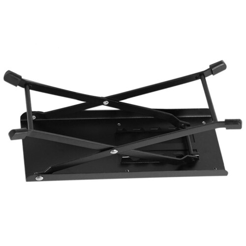 Guitar Foot Stool 4 Position Height Adjustable Foldable Guitar Pedal Guitar Rest Step Footstool Black 2
