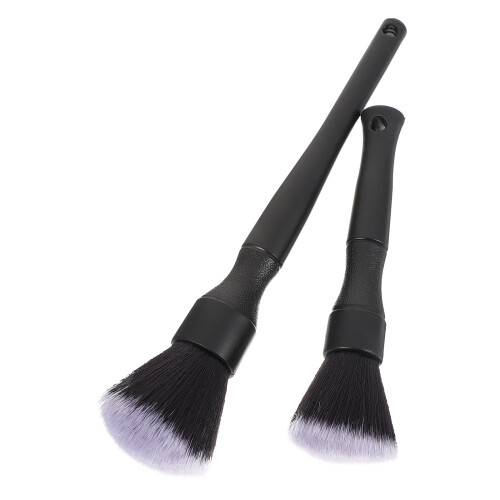 6Pcs Functional Car Interior Cleaning Brush Black Handheld Duster