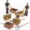 2Sets Mini Farm Figuren Spielzeug Bunt Für Kinder 10