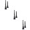 6Pcs Functional Car Interior Cleaning Brush Black Handheld Duster 10