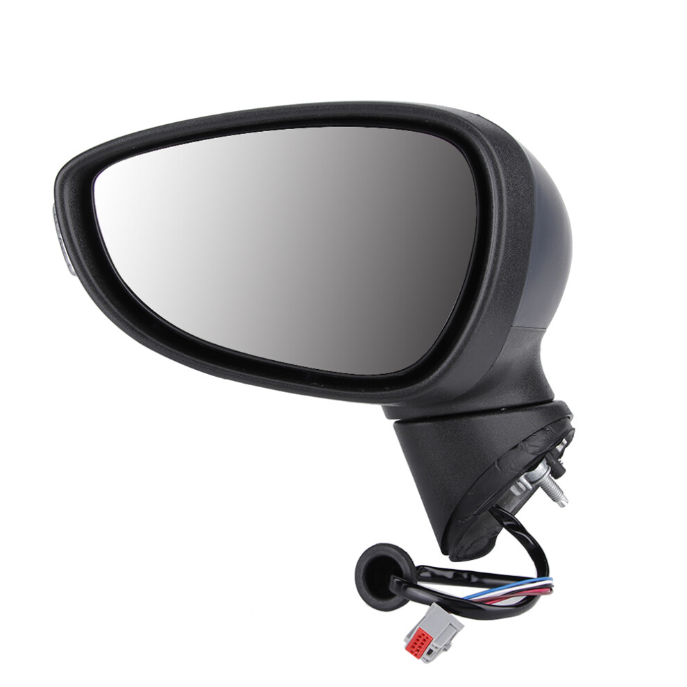 Dur Construction Passenger Side Mirror, Rearview Mirror With Turn Electric Door Wing Mirror Fashionable Design Impact Resistant Shell, Clear Light 9190834369563
