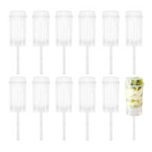 90Pcs Transparent Cake Holders Round Push-Up Containers for Cake Use
