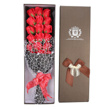 Strikkede hekleblomster, dekorative blomsterbuketter, duftende kunstige roser, gave til kvinner, kone, kjæreste, bursdag, jul, valentinsdag, mors dag