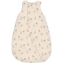Baby sleeping bag - CANDIDE - 70 cm - 3/9 months - White printed tiger muslin