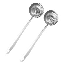 6Stk Suppenkelle Mit Filtersieb Silber Küchenlöffel Für Haushalt