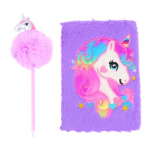6Stk Plüsch Tagebuch Einhorn Muster Schreibheft Für