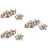 6Stk Nageldisplay Bunt Für Maniküre Nail Art Training 4