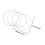 4Pièces Cordes Nylon Argent Accessoires Stables Pour Ukulélé 2