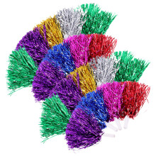 18Pièces Pom Poms Cheerleading Compactes Multicolores Pour Animations