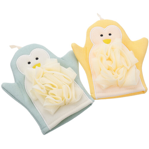 10Stk Bunter Selbstbräuner Handschuh Sanftes Peeling Badetuch