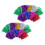 18Pièces Pom Poms Cheerleading Compactes Multicolores Pour Animations 9