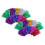 18Pièces Pom Poms Cheerleading Compactes Multicolores Pour Animations 8