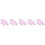 5Pièces Costume Coton Doux Violet Accessoire Décor 10