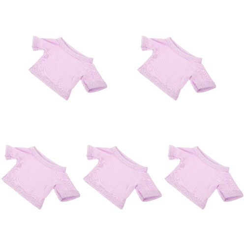 5Pièces Costume Coton Doux Violet Accessoire Décor 2