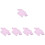 5Pièces Costume Coton Doux Violet Accessoire Décor 6