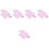 5Pièces Costume Coton Doux Violet Accessoire Décor 5