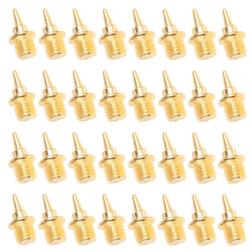 144Pièces Spikes Dorées En Aluminium Pour Chaussures De Course Saut 1