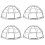 4Pièces Supports Ajustables En Fer Pour Protection Détecteur De 5