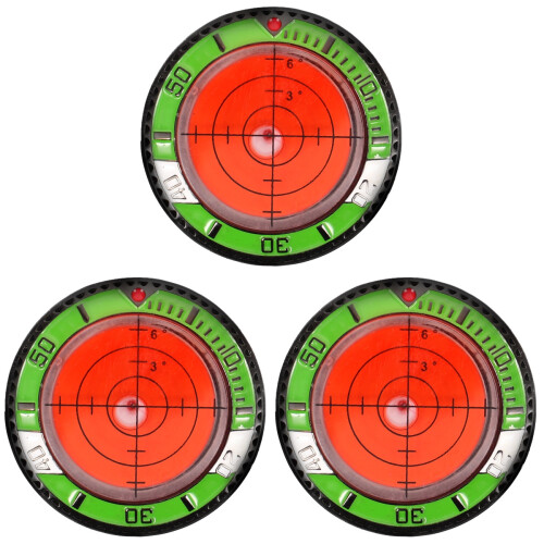 3Pièces Accessoires Golf Marqueurs ABS Colorés Robustes 2