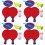 4Sets Bubbelrackets Voor Kinderen Met Plastic En Wol 6