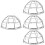 4Pièces Supports Ajustables En Fer Pour Protection Détecteur De 6