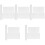 120Pièces Bracelets Slap PVC Blancs Souples Pour DIY 4