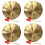 4Pièces Instruments Chinois Gong Cuivre Décor Ambiance 7