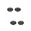 2Pièces Bois Ouvert Fermé Noir Double Face Décor Porte 7
