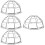 4Pièces Supports Ajustables En Fer Pour Protection Détecteur De 7