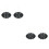 2Pièces Bois Ouvert Fermé Noir Double Face Décor Porte 6