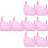 8Pcs Black Stroller Storage Bag Portable Mesh Side Sling for Baby 8